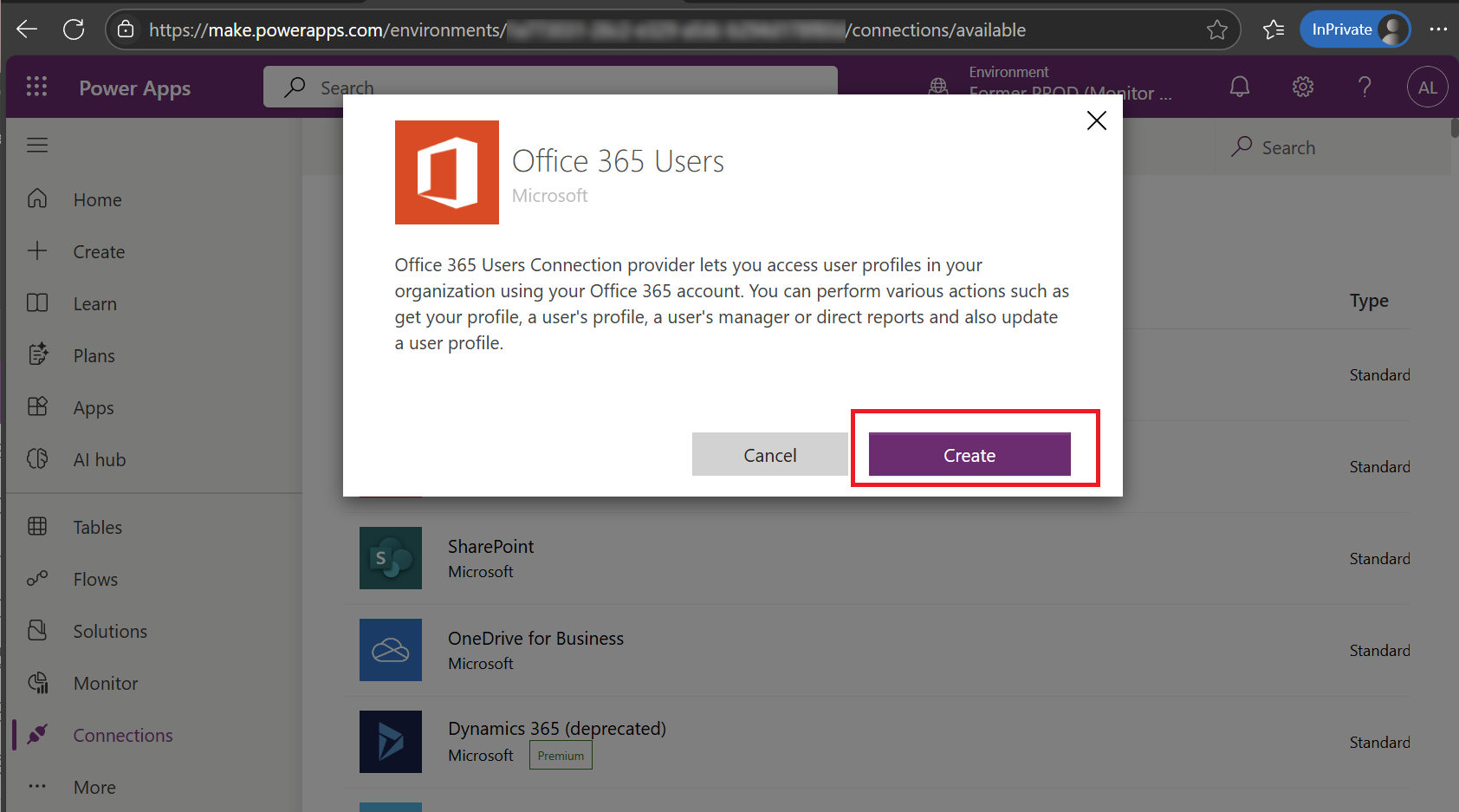 Office 365 Users Connection